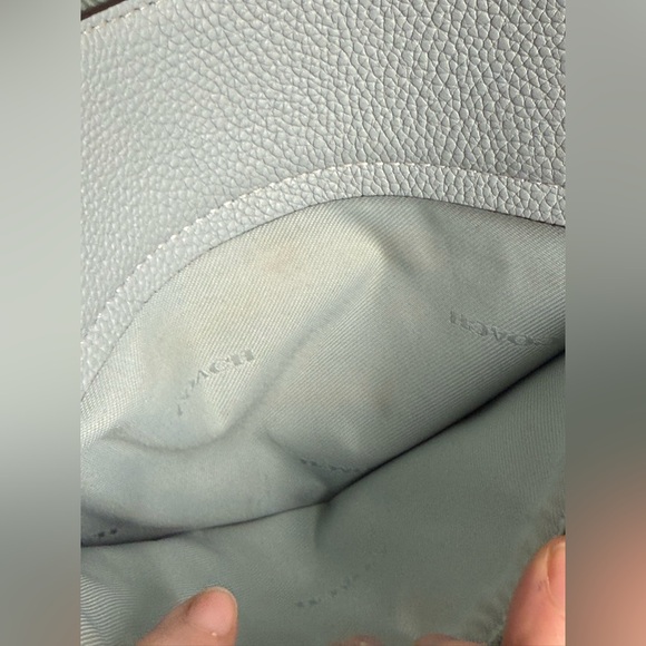 Coach Light Blue Leather Shoulder Bag - Picture 8 of 14